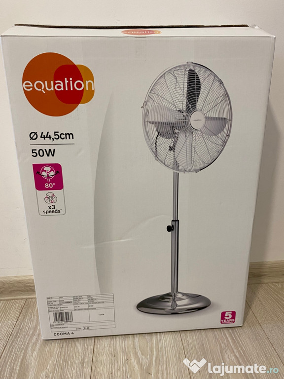 Ventilator inalt din metal rotativ