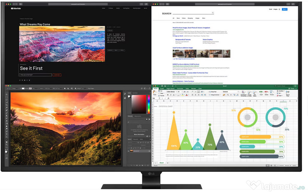 Vand monitor LG 43UN700-B (rezolutie 4K)