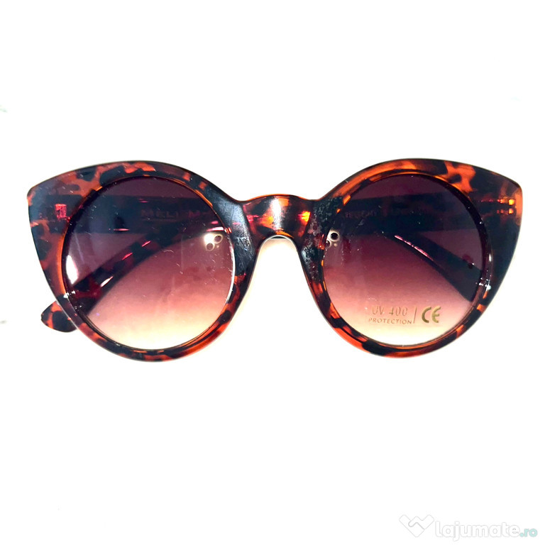 Ochelari de soare cat-eye animal print