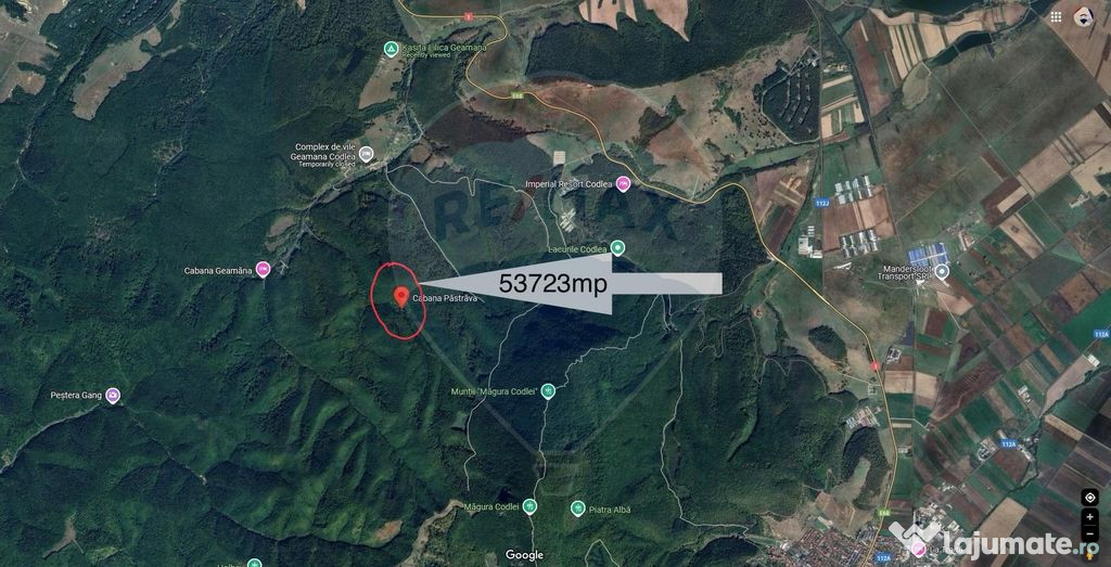 Teren de vanzare 53,723mp Codlea / Nord-Vest
