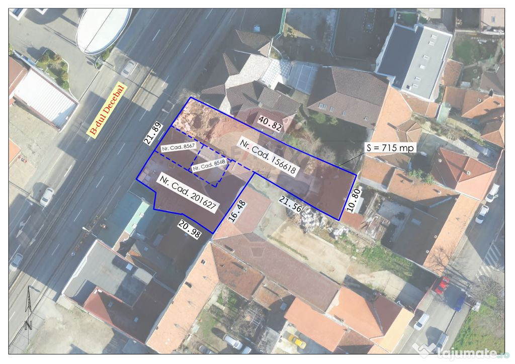 Teren pentru dezvoltare imobiliară în zona ultracentral...