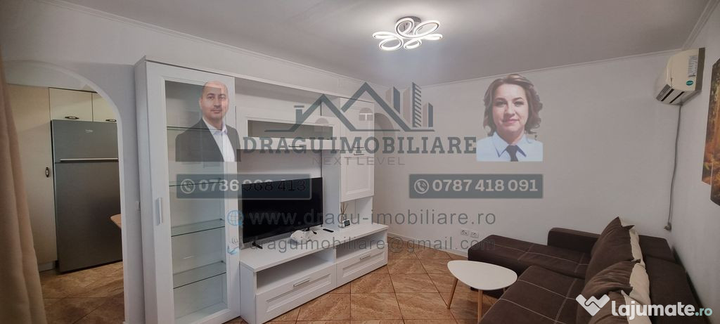 Apartament 3 camere, etaj 1, decomandat, mobilat și util...