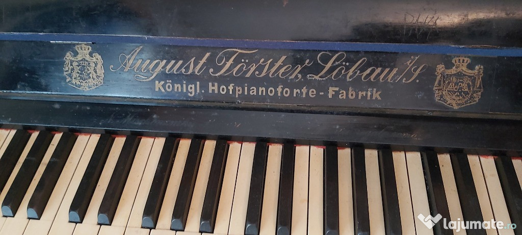 Vand pian vertical August Forster Germania 1905 - Bine intretinut !