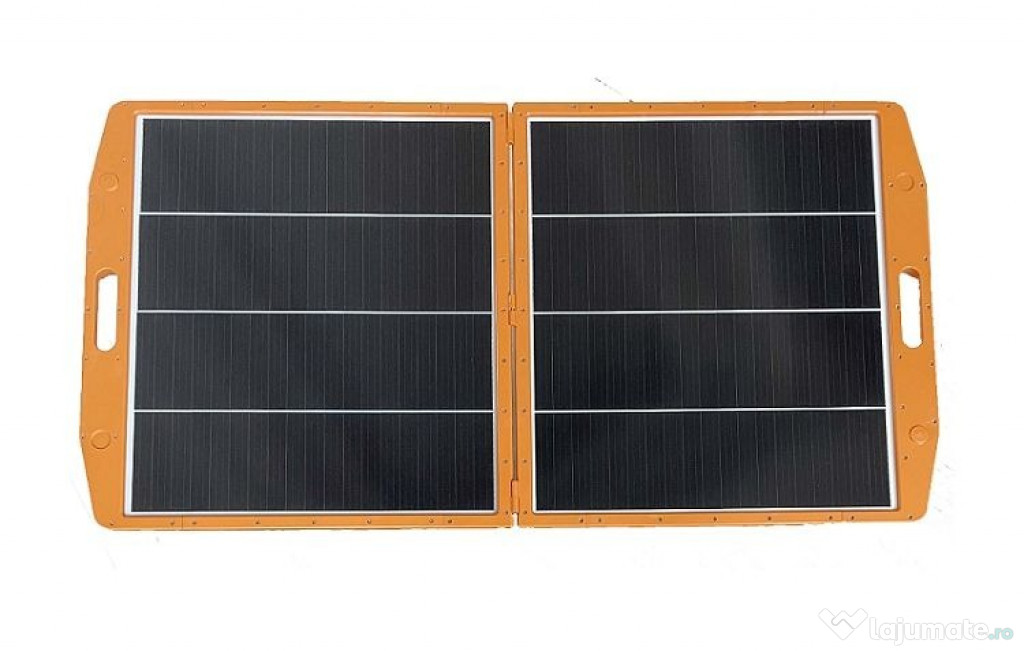 Panou solar Fotovoltaic Portabil și Pliabil 120W pentru Camping Pescui