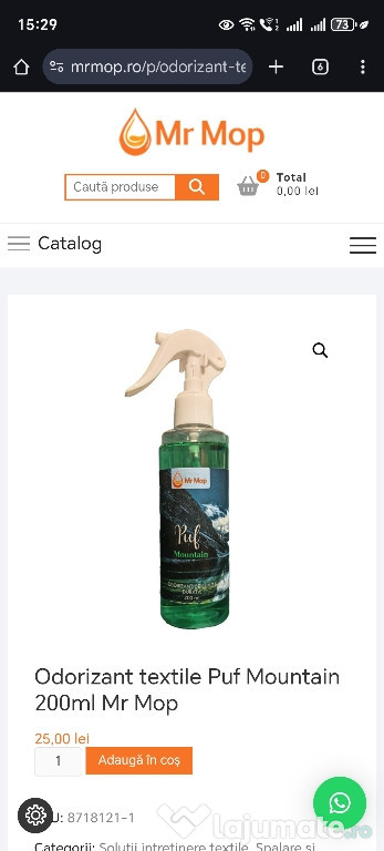 Parfum pentru textile 200 ml