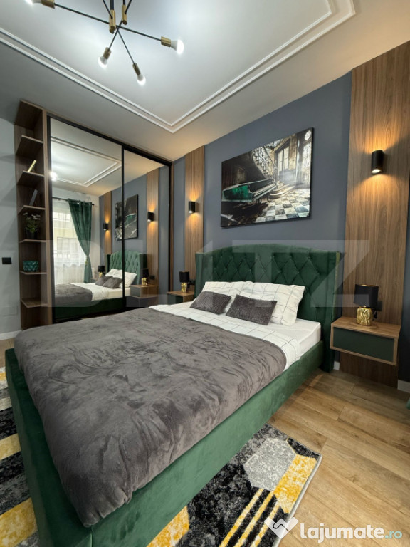 Apartament mobilat si utilat, terasa de 15 mp, parcare subte