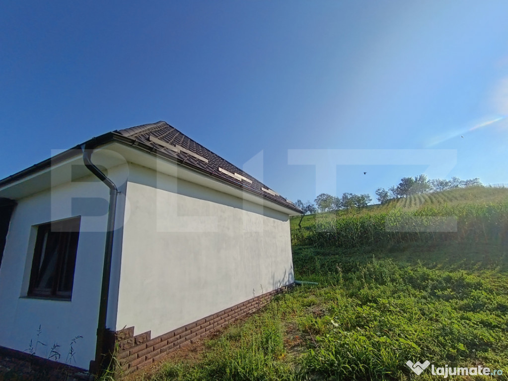 Casa cu 2 camere și living cu o grădină generoasă în su