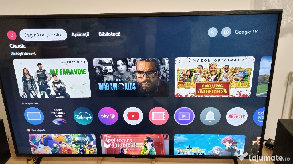 VAND TV SONY 4K android, de preferat in Craiova.