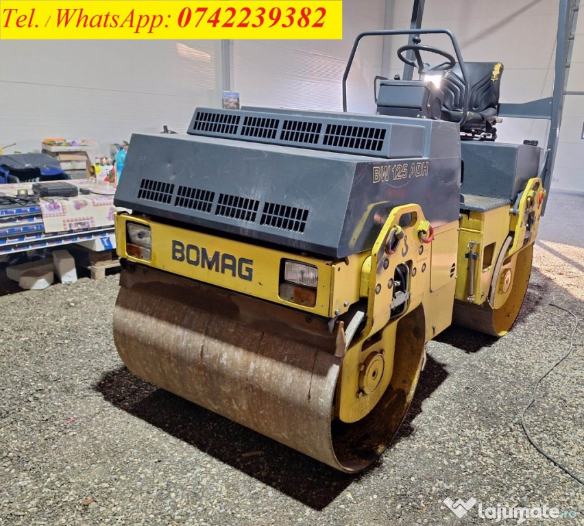 Cilindru compactor Bomag BW 125 ADH, an 2000, 3.6 tone, stare perfecta
