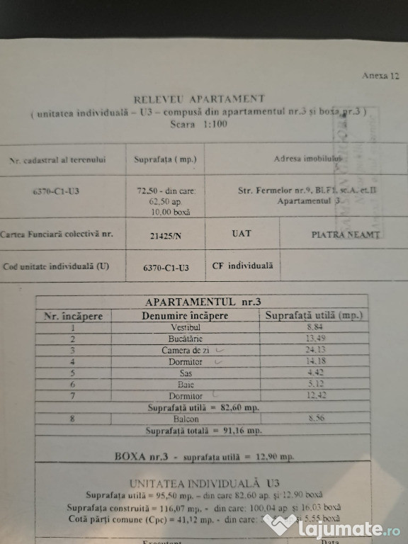 Apartament 3 camere, mobilat si utilat