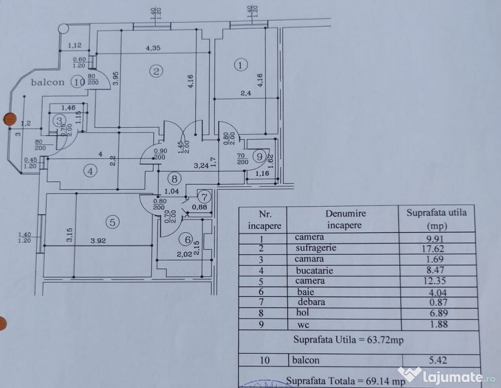 Ultracentral-3cam, cf1A, 2bai, et.4/6, intab - 115000 euro