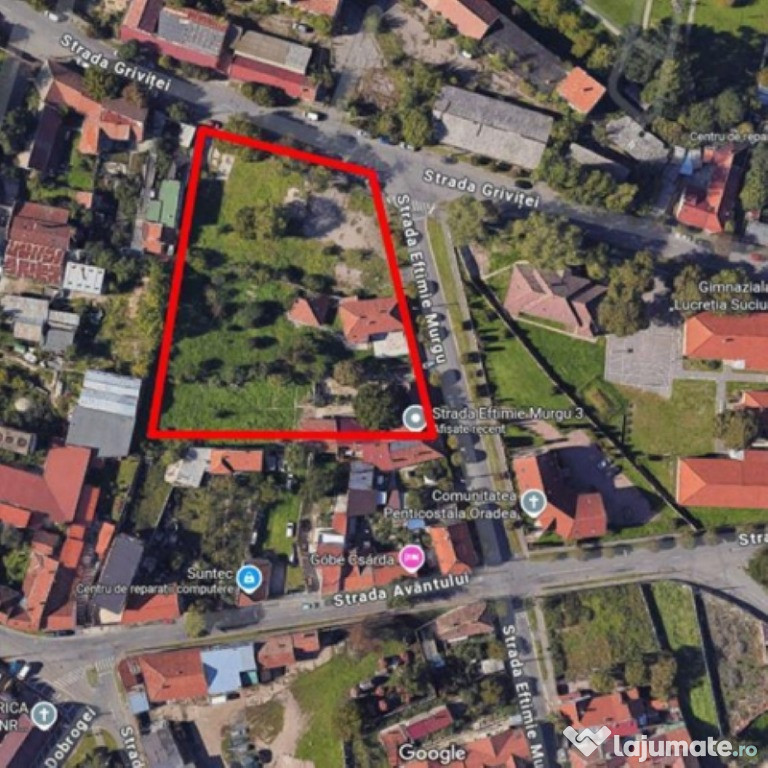 Teren de vanzare in Oradea, deschidere 50ml, 5880mp, 300euro/mp