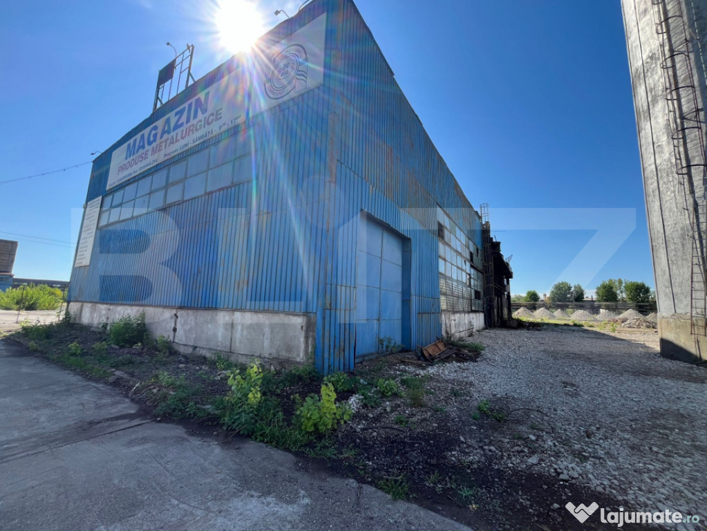 Hală industrială de închiriat – 1.000 mp + teren 5.000