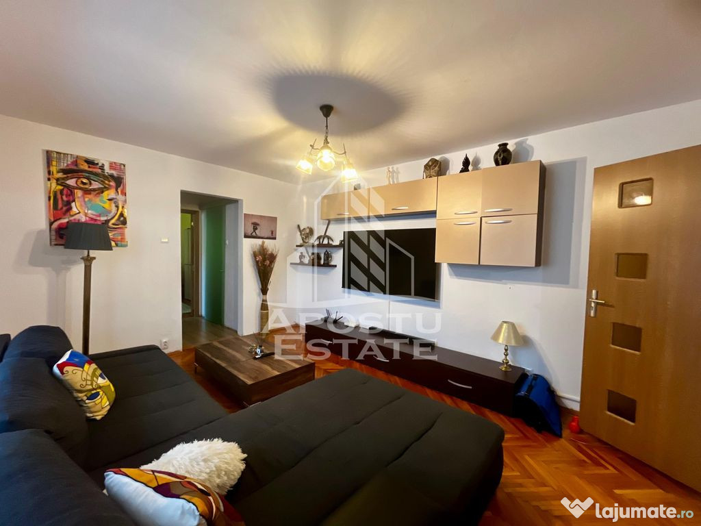 Apartament 2 camere,etaj 2,centrala proprie,zona Gh.Lazar