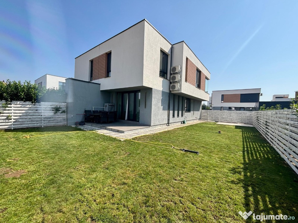 Vila 4 camere de închiriat TUNARI Școală Americana 3 min. cu mașina