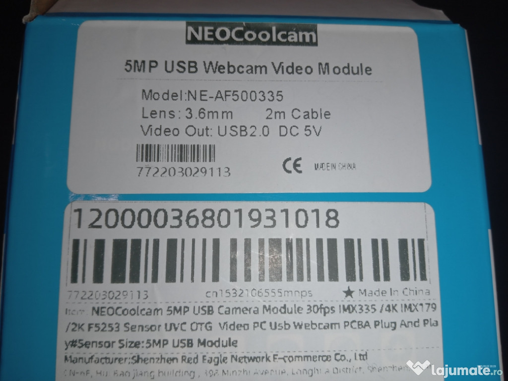 Camera video USB imx335