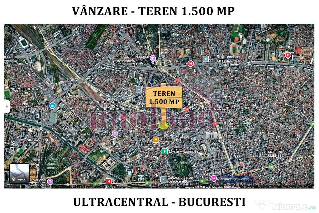 Vanzare - teren 1500 mp - Ultracentral - Cismigiu