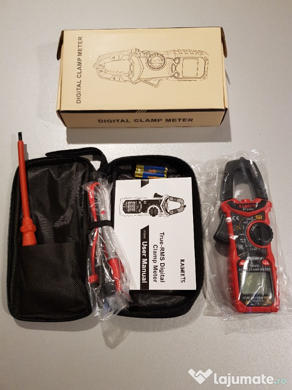 Multimetru digital tip cleste ampermetric 6-600V AC/DC Kaiweets HT206B