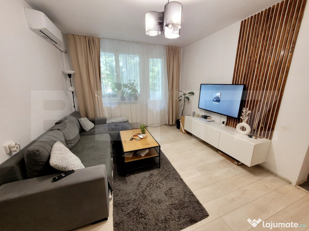 Super cu apartament cu 2 camere, finisat si mobilat, in Grig