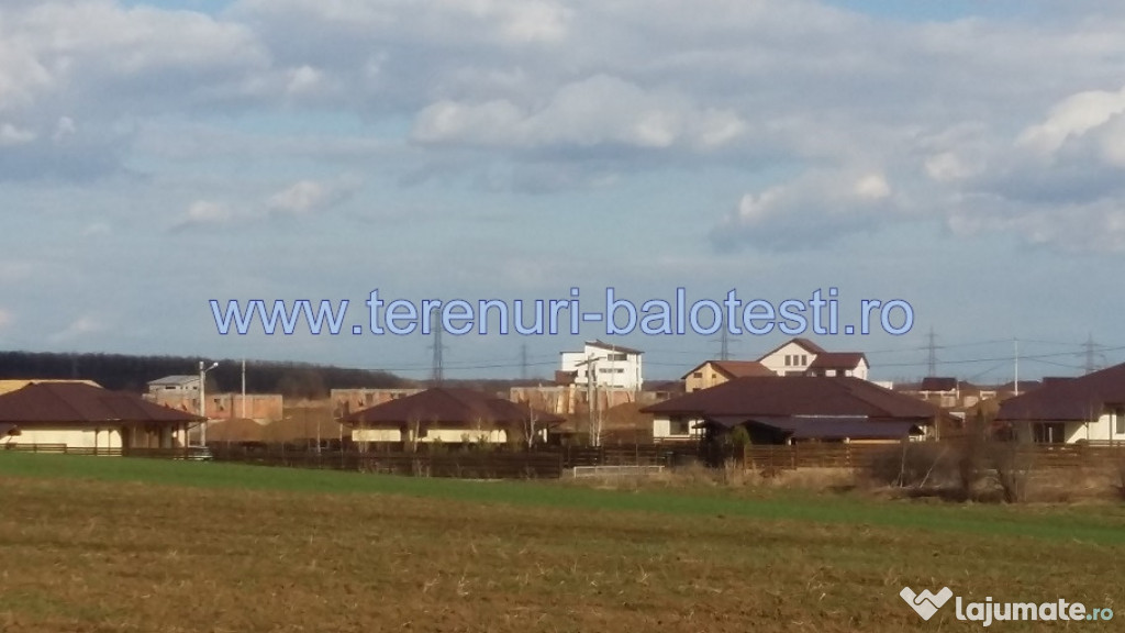 Teren In Balotesti,drum acces amenajat,case noi,38 euro/mp