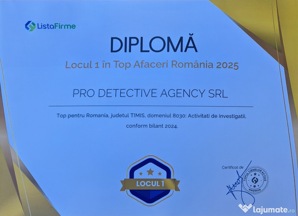 Detectivi Timisoara PRO DETECTIVE AGENCY