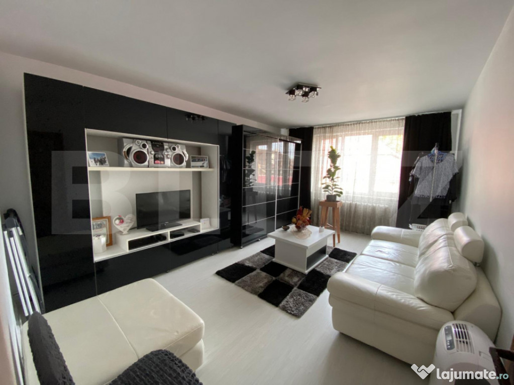 Apartament 2 camere cochet, renovat, etaj 2 – Beclean, zon