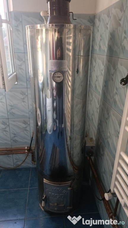 Vand boiler inox electric, lemne cu focar