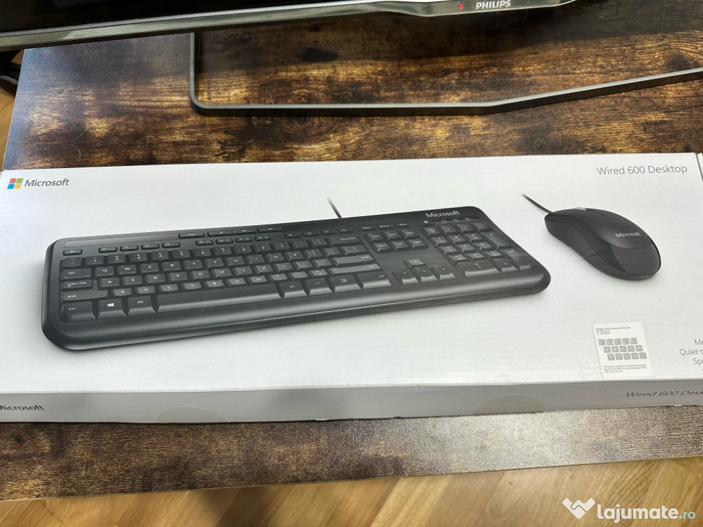 Kit tastatura + mouse Microsoft 600 cu cablu USB