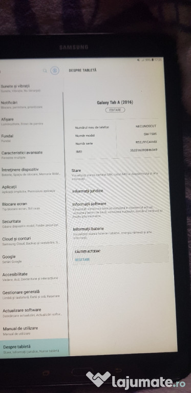 Samsung galaxy tab A6,sm-t585