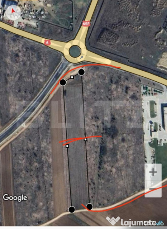 Teren intravilan, 13.025 mp, utilități la front, deschider
