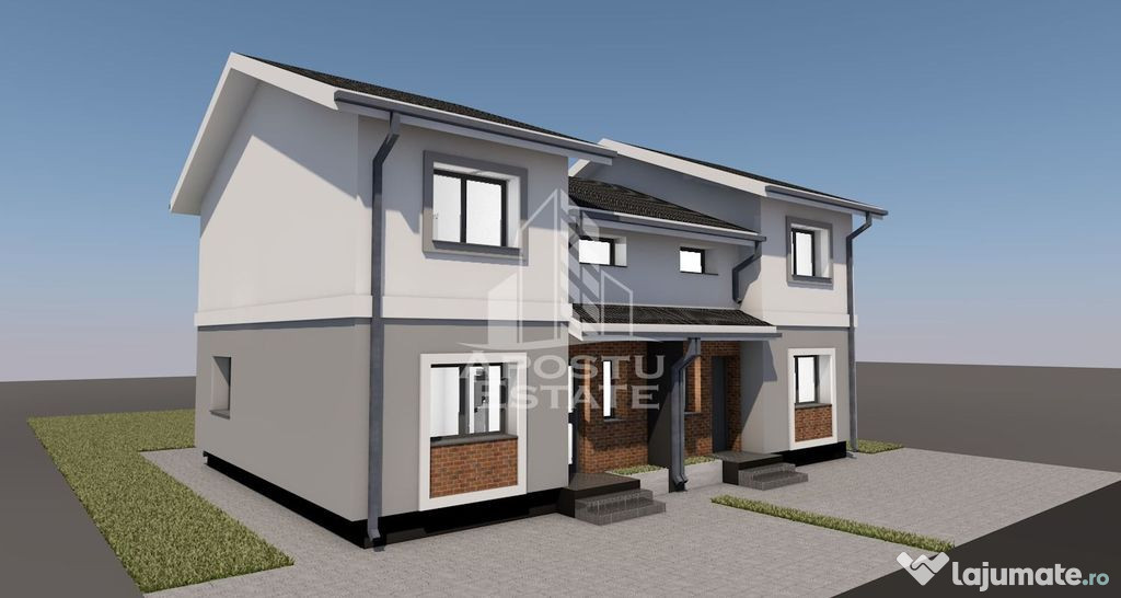 Jumatate de duplex,4 camere si 2 bai,Giarmata