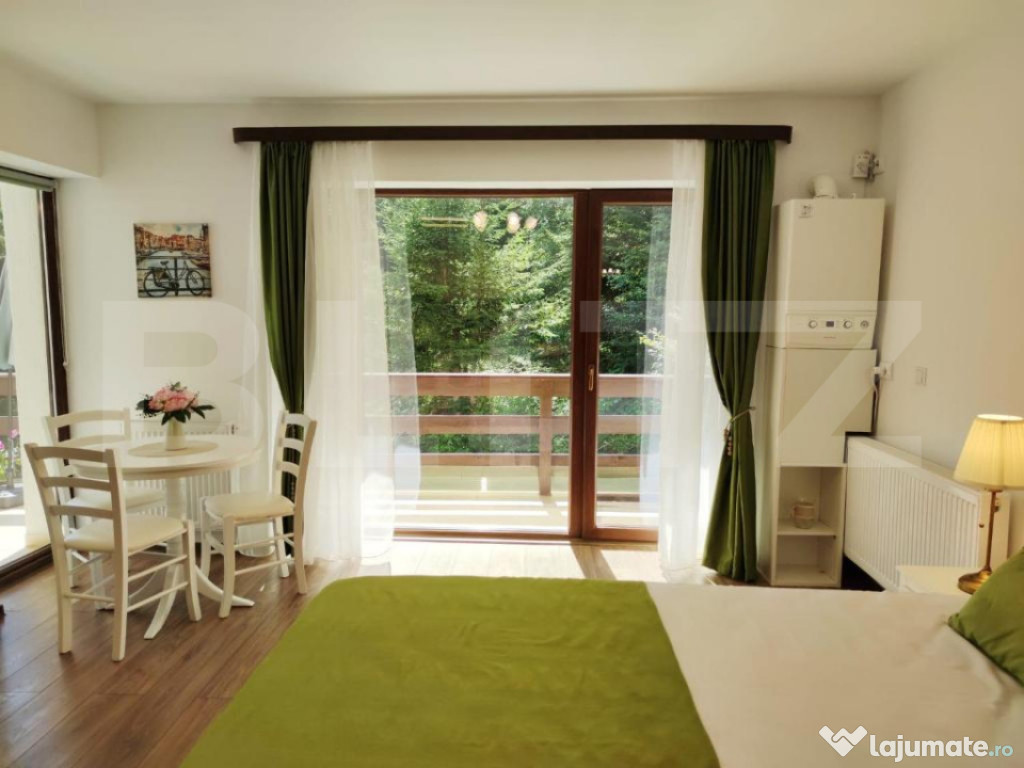 Studio cochet Predeal – mobilat, utilat, vedere superbă!