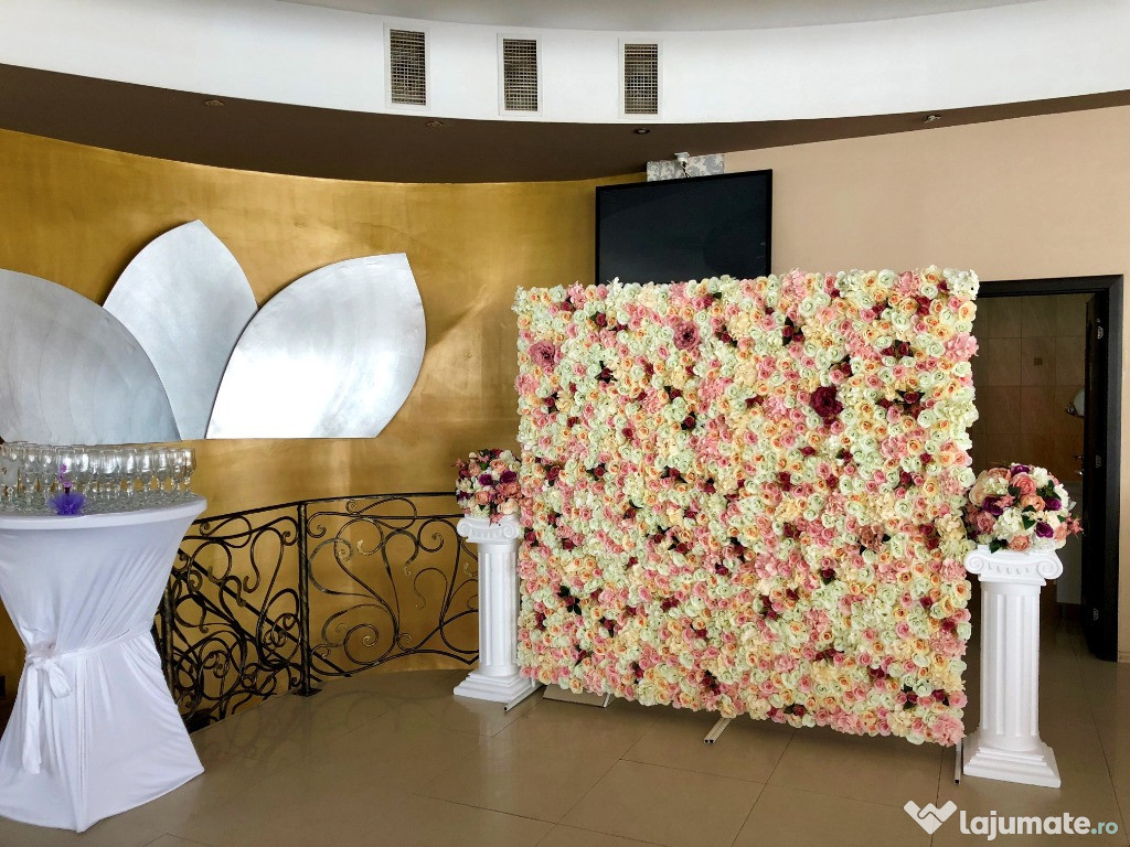 Panou Floral/ Panou poze flori/Photo Corner Evenimente