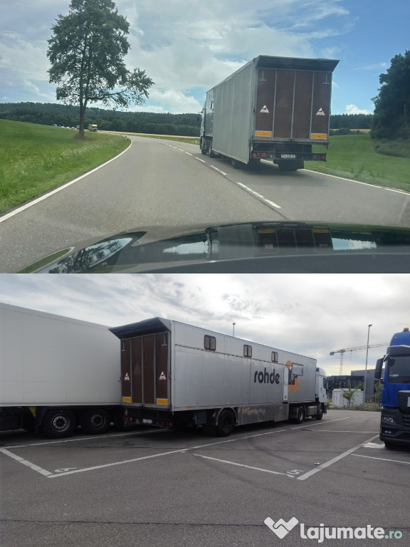 Semiremorca transport animale+rulotă