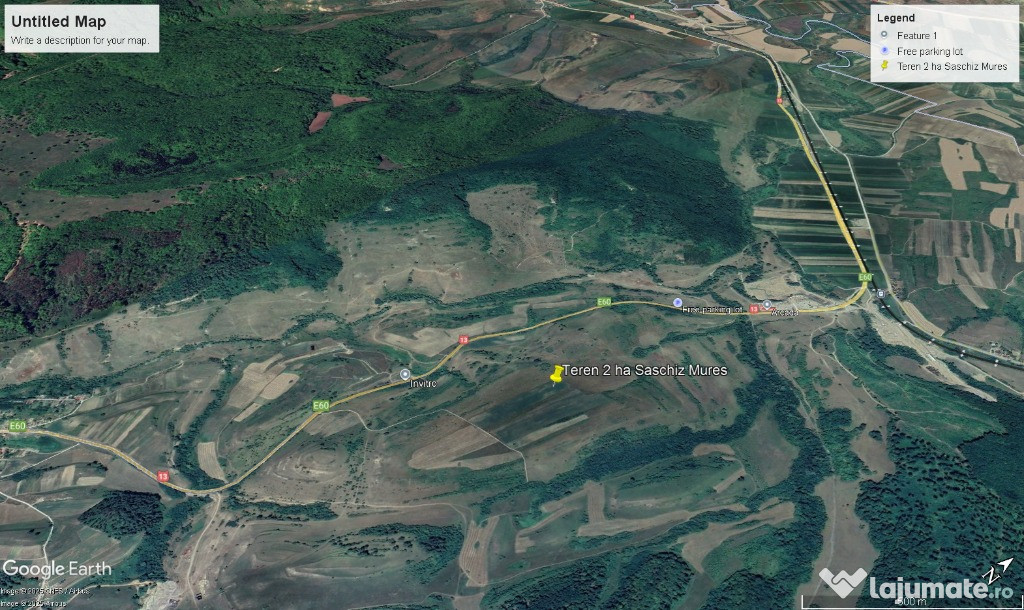 Teren extravilan 2 ha in comuna Saschiz Mures