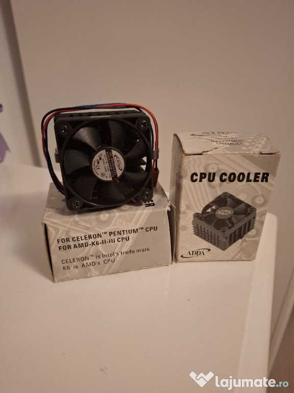 Vand Cooler CPU AMD K6/2-3, sau Pentium/ Celeron, nou