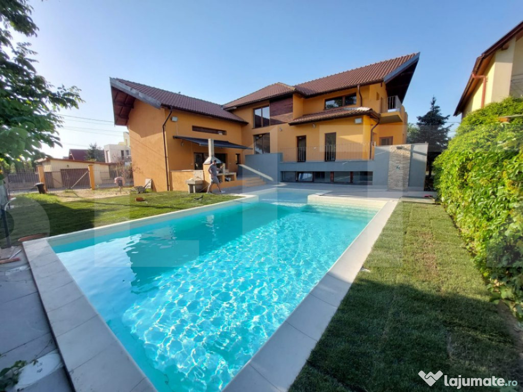 Vilă modernă 440 mp cu piscină și 9 camere – Dumbrăvi