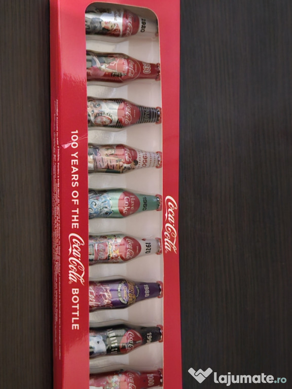 Sticluțe de colecție 100 de ani de la Coca cola