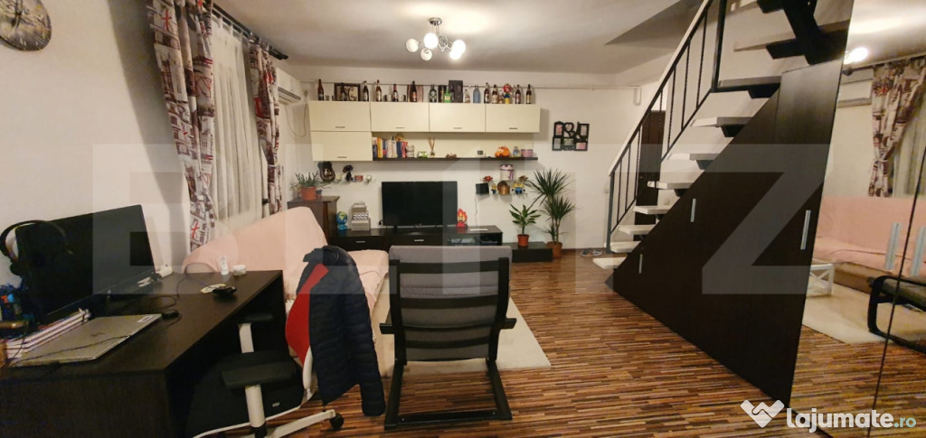 Apartament de 3 camere cu scara interioara, 64 mp, Zona Bra