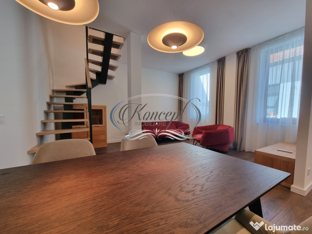 Apartament pe 2 niveluri, curte comuna, finisaje premium, zo