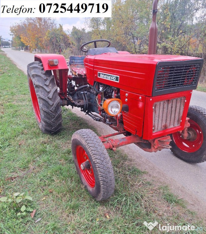 Tractor Universal 445. anvelope spate noi, pornire usoara la rece