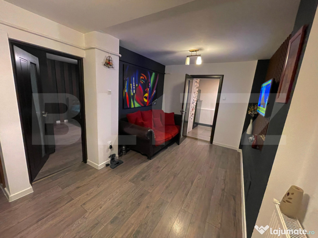 Apartament 2 camere decomandat, 60 mp, parter înalt, renova