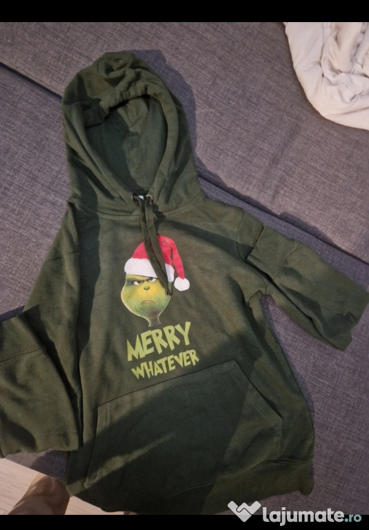 Hanorac Grinch verde, Malfini,marime L
