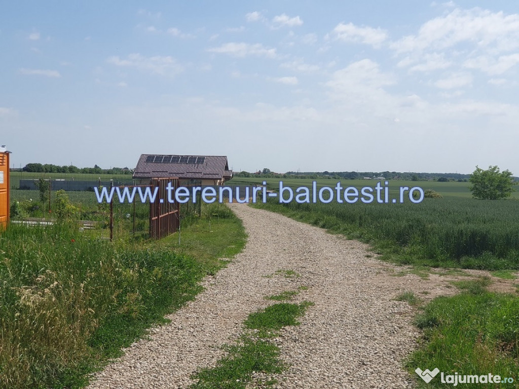 Teren cu vedere la lac Balotesti 600mp