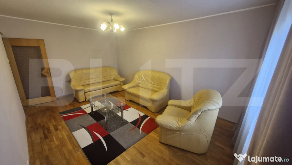 Apartament 3 camere, decomandat, complet mobilat și utilat