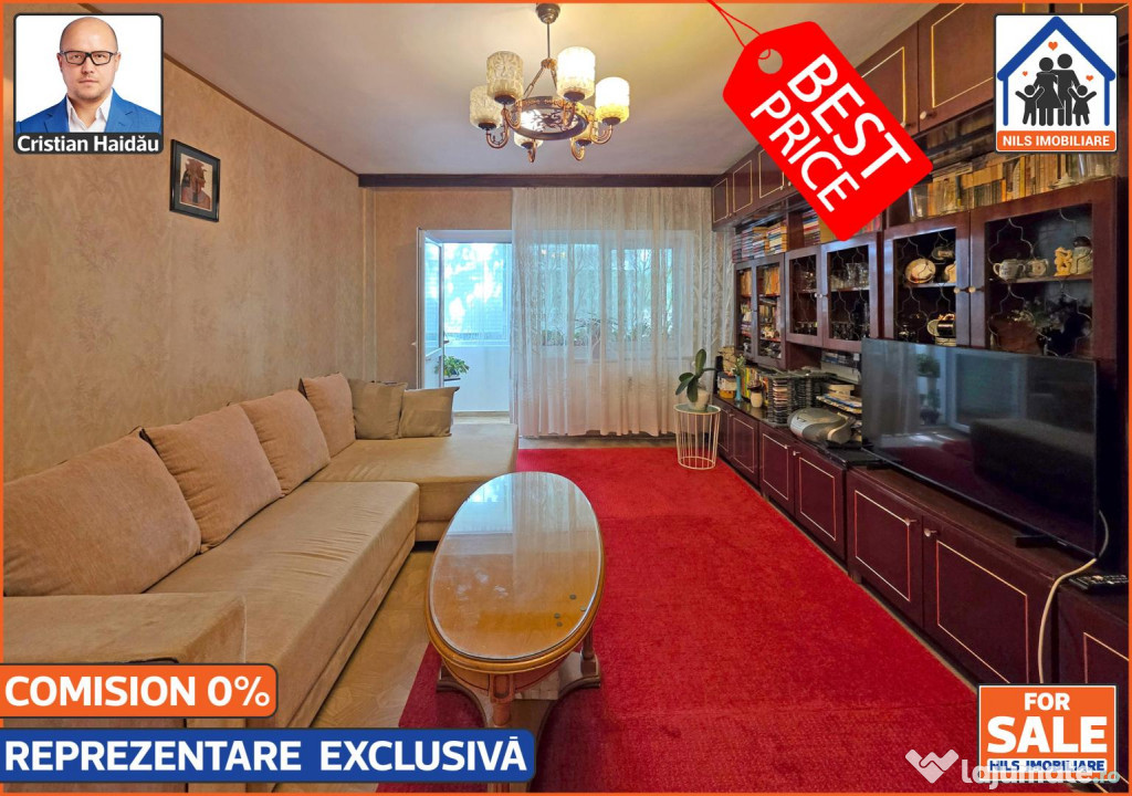 OCAZIE! - Apartament 4 cam, 2 bai, 2 balcoane | Bd. Decebal