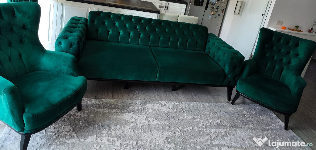 Vând set canapea și fotolii!