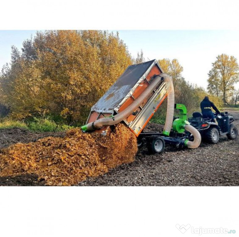 Remorca monoax pentru strangerea frunzelor ForeSTeel