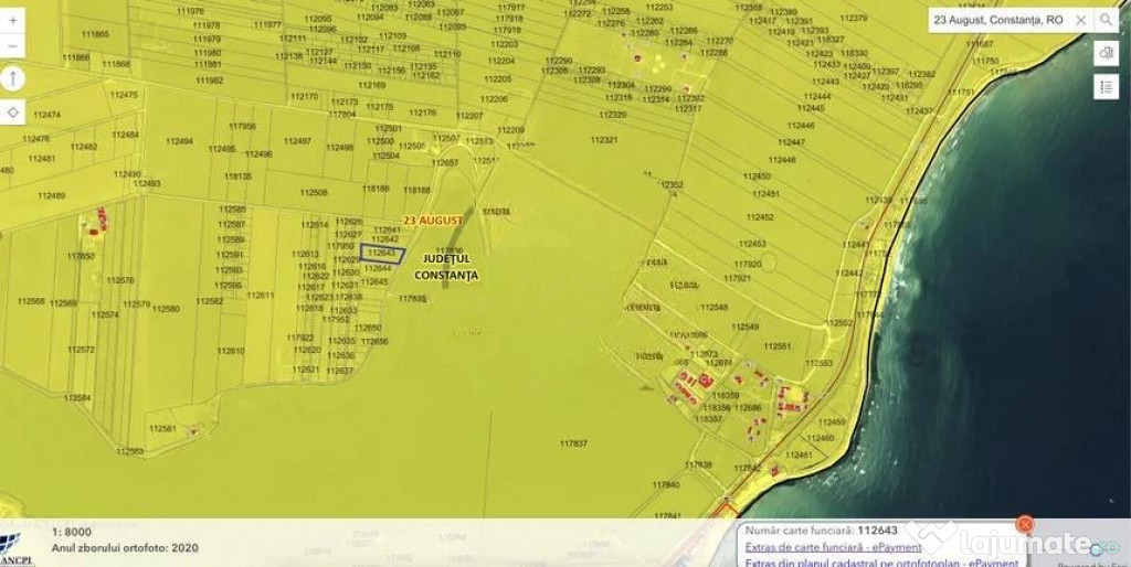 Teren intravilan 23 August 4286mp