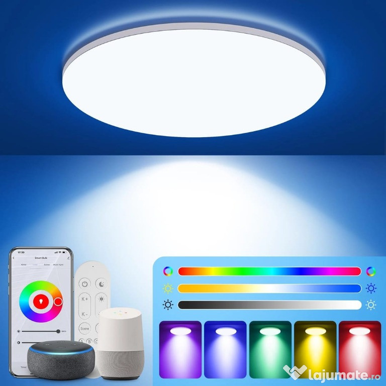 Lampa tavan Smart cu toate accesoriile incluse